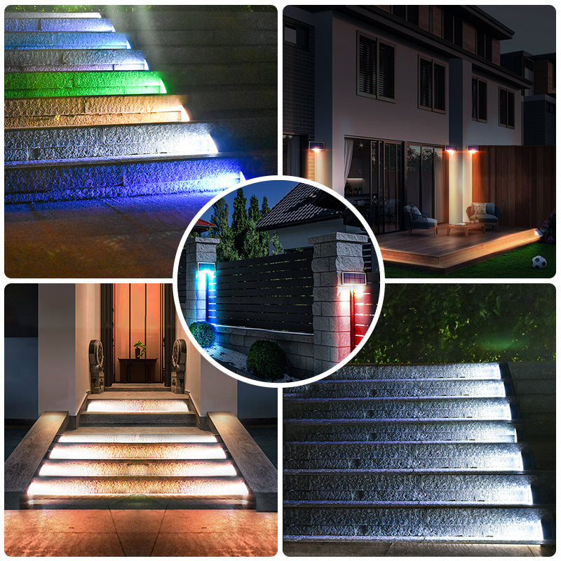 SolarWorx - Weatherproof Solar Motion Sensor Stair Light – Bright LED Pathway Illumination