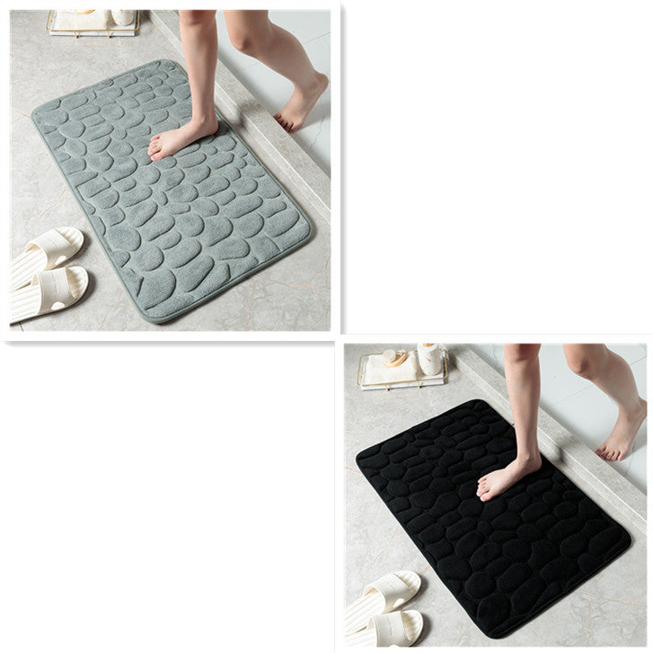 MemoryStone - Embossed Non-slip Bath Mat