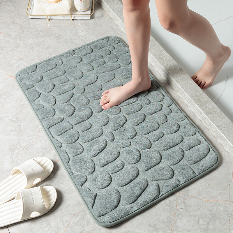 MemoryStone - Embossed Non-slip Bath Mat