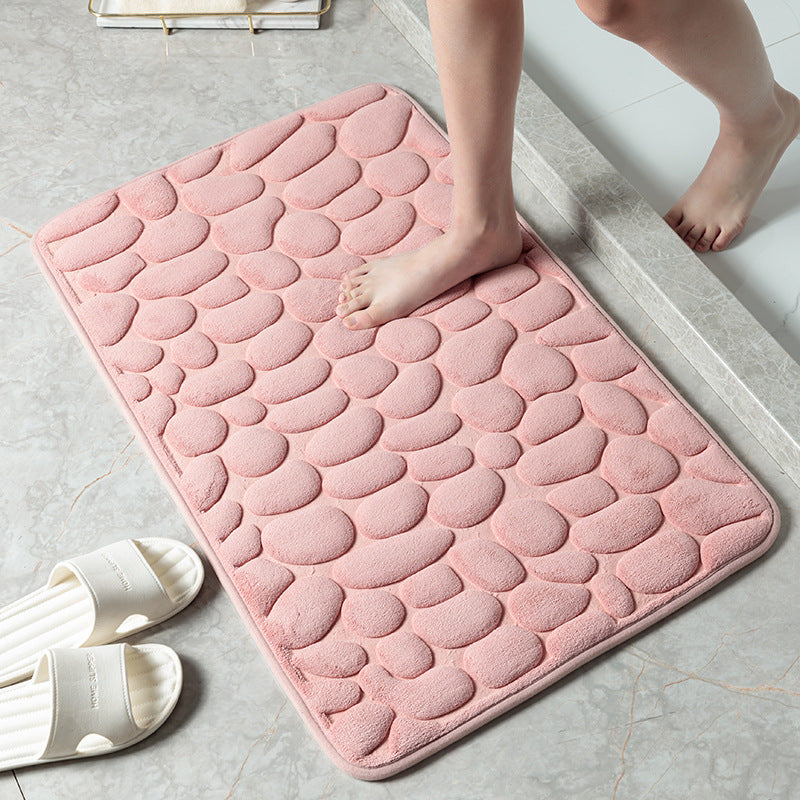 MemoryStone - Embossed Non-slip Bath Mat