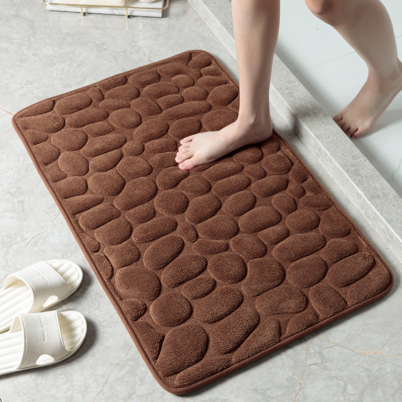 MemoryStone - Embossed Non-slip Bath Mat