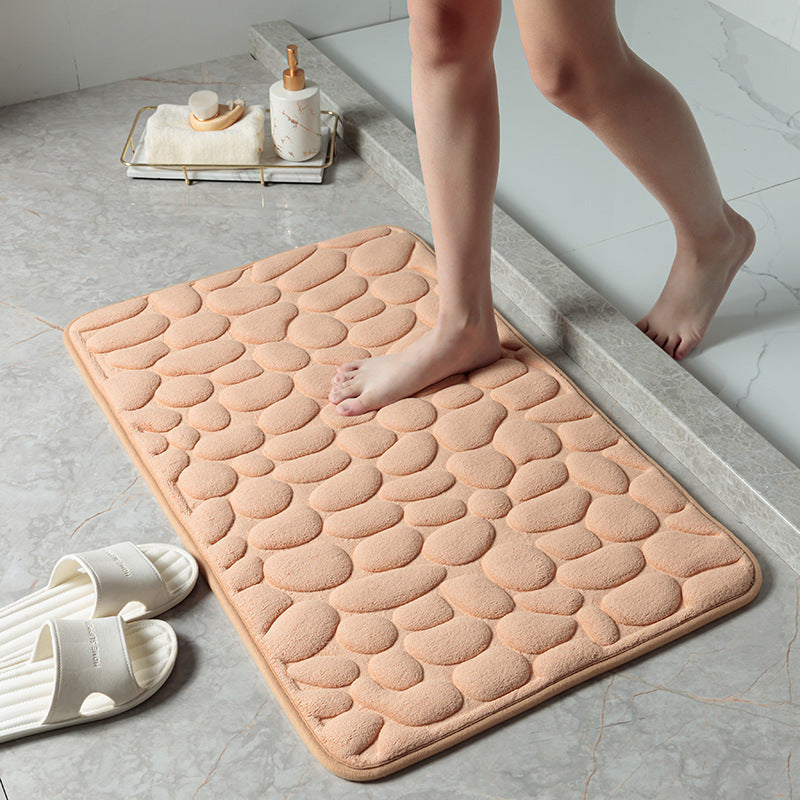 MemoryStone - Embossed Non-slip Bath Mat