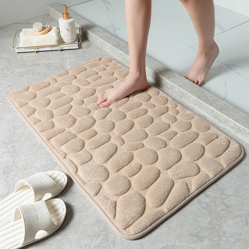 MemoryStone - Embossed Non-slip Bath Mat