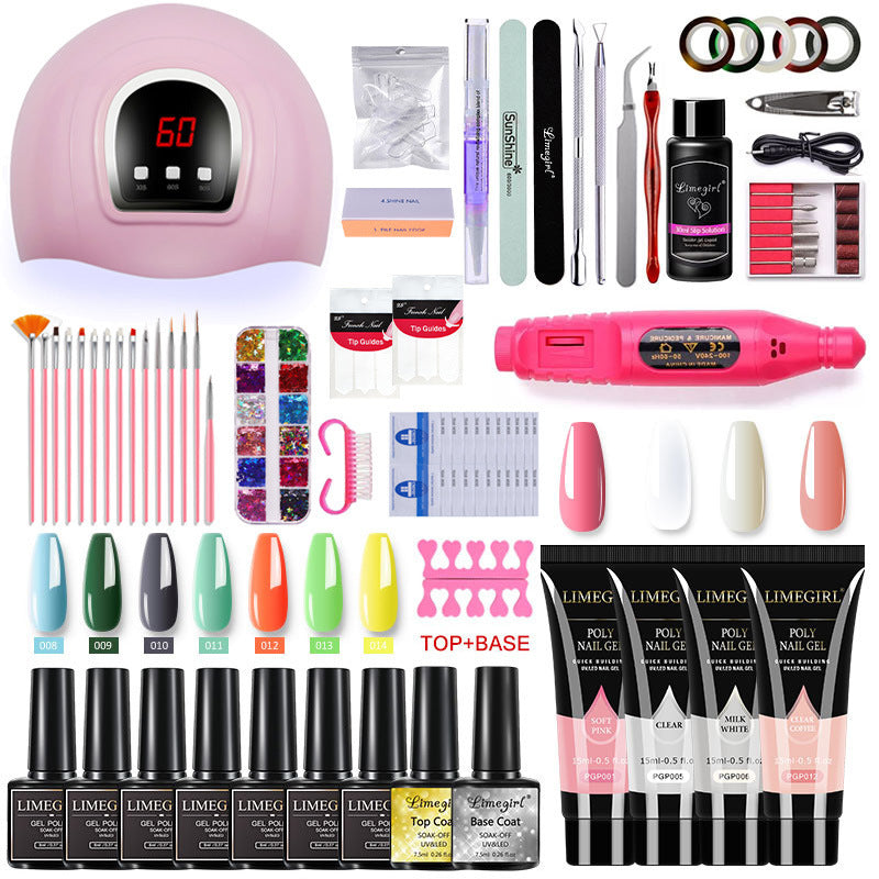 PolyGel - Ultimate Poly Gel Manicure Kit Nail Extensions & Art Mastery