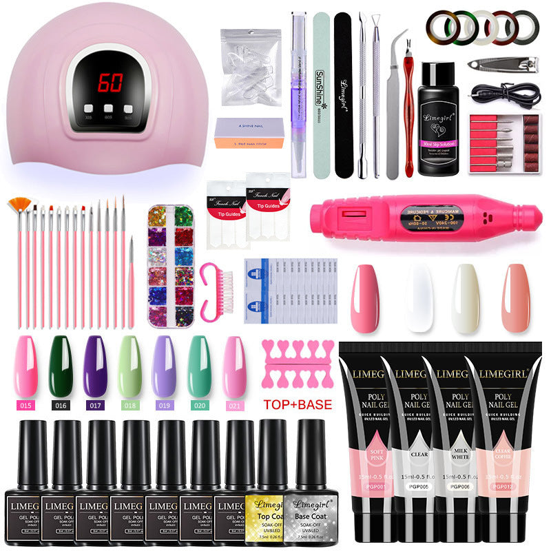 PolyGel - Ultimate Poly Gel Manicure Kit Nail Extensions & Art Mastery