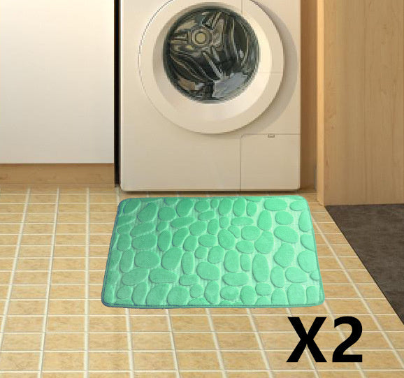 MemoryStone - Embossed Non-slip Bath Mat