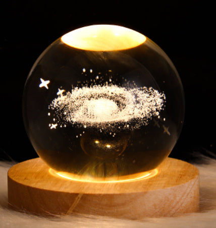 StellarGlow - 3D Crystal Galaxy Night Lamp