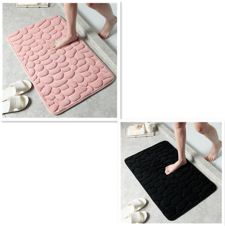 MemoryStone - Embossed Non-slip Bath Mat