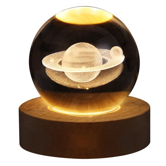 StellarGlow - 3D Crystal Galaxy Night Lamp