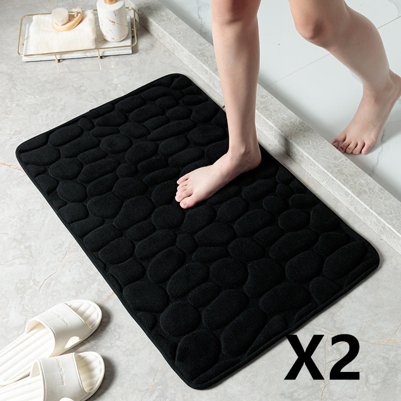 MemoryStone - Embossed Non-slip Bath Mat