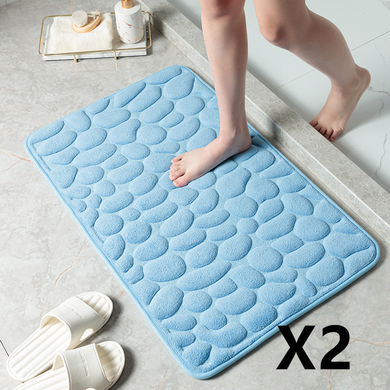 MemoryStone - Embossed Non-slip Bath Mat