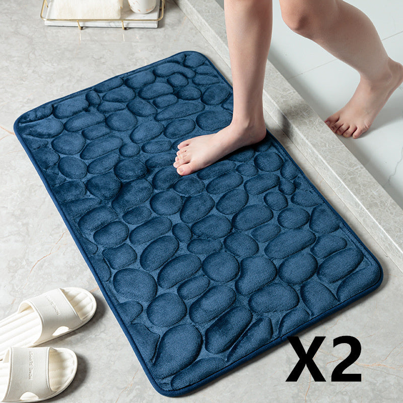 MemoryStone - Embossed Non-slip Bath Mat