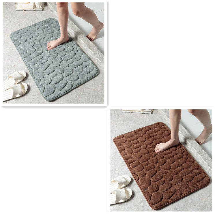 MemoryStone - Embossed Non-slip Bath Mat