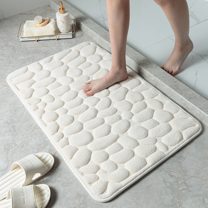 MemoryStone - Embossed Non-slip Bath Mat