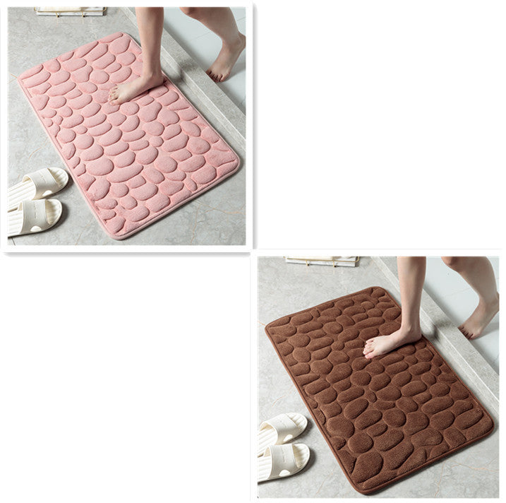 MemoryStone - Embossed Non-slip Bath Mat