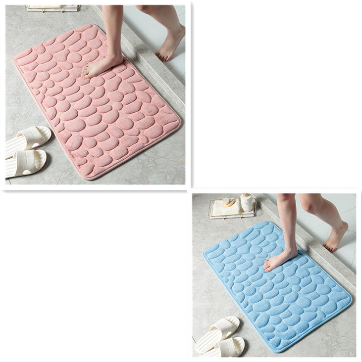 MemoryStone - Embossed Non-slip Bath Mat