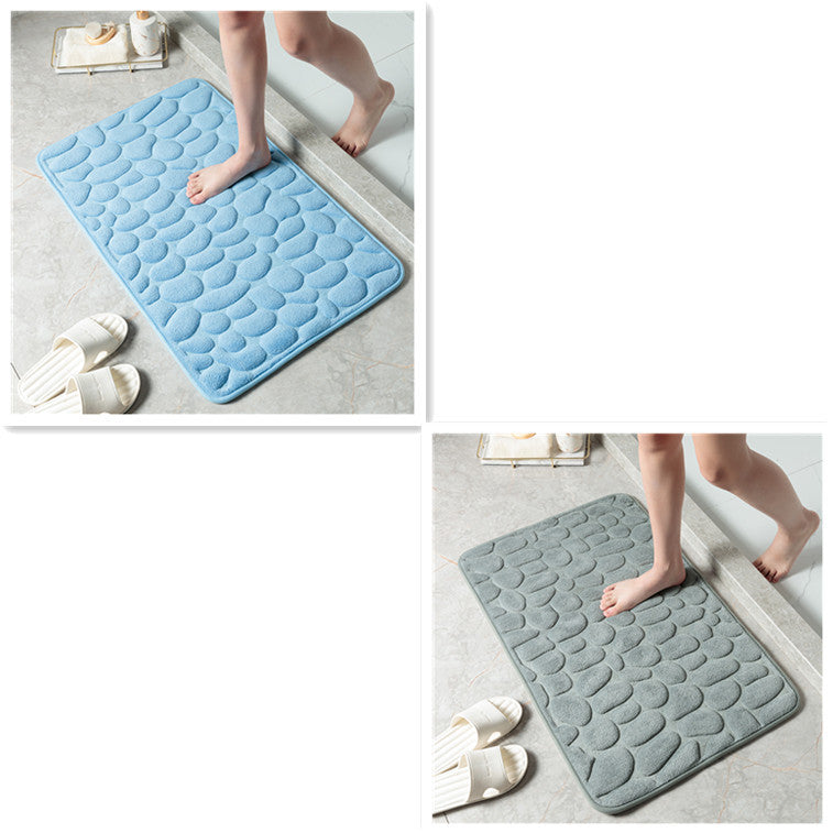 MemoryStone - Embossed Non-slip Bath Mat