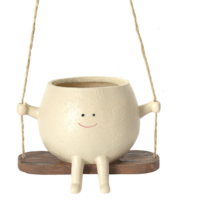 SwingBloom - Smiling Face Hanging Planter