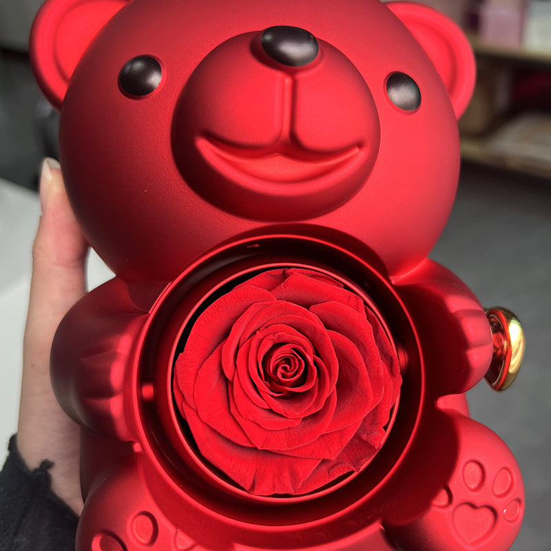 BearyRose - Eternal Rose Bear & Necklace Gift Set