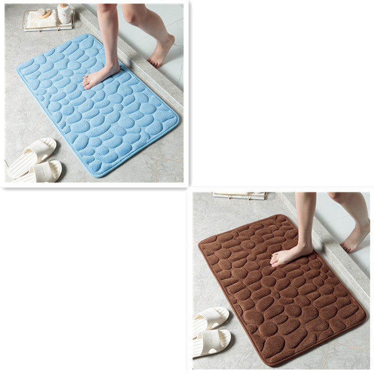 MemoryStone - Embossed Non-slip Bath Mat