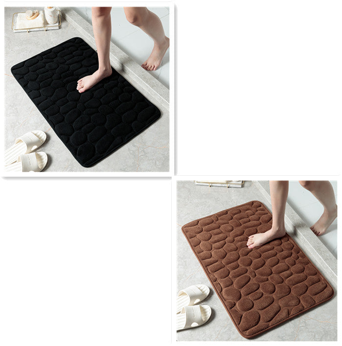 MemoryStone - Embossed Non-slip Bath Mat