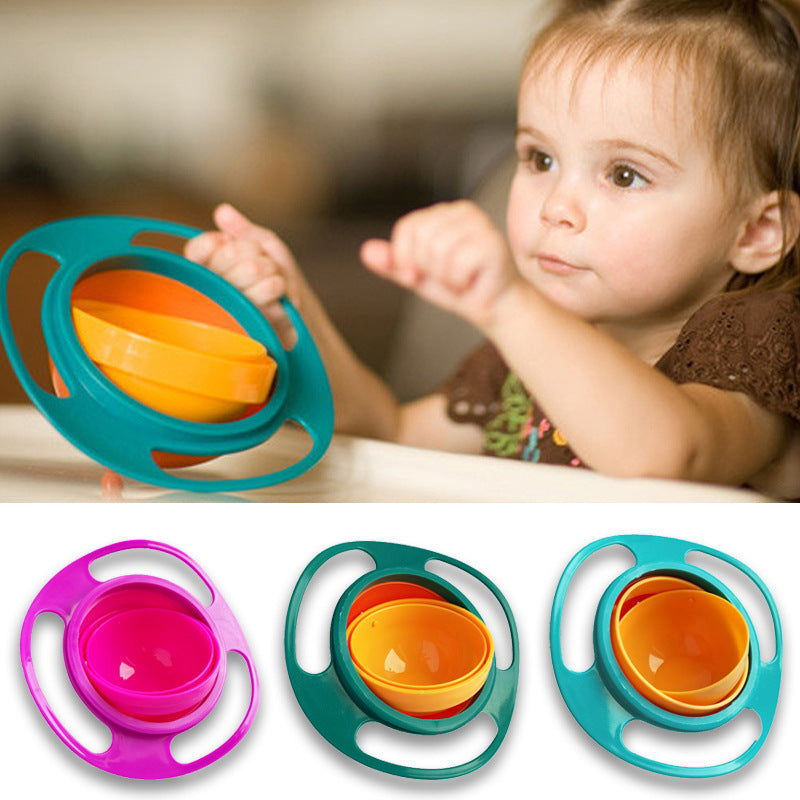 SpinSnack - 360° Spill-Proof Gyro Bowl